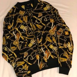 Zara Men’s Jacket with Versace Style Print - Size: L
